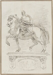 Study after Francesco Mochi:  Equestrian Statue of Alessandro Farnese (from the Piazza dei Cavalli)