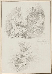 Study After Ludovico Carracci: Birth of the Virgin (from Palazzo Vescovile); Study After Cammillo Procaccini: Assumption of the Virgin (from the Cathedral)