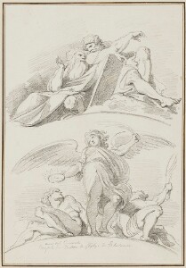 Study After Ludovico Carracci: Angels (from the Choir Vault of the Cathedral)