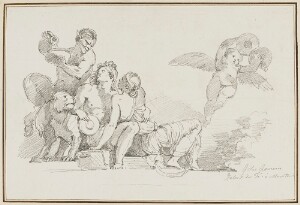 Study After Giulio Romano: Bacchus and Ariadne (from the Palazzo del Te, Sala di Psiche)