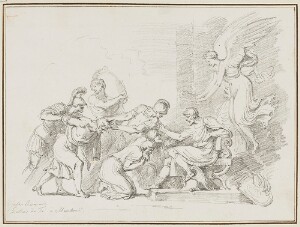 Study After Giulio Romano: An Act of Clemency of a Roman Emperor on Prisoners of War (from the Palazzo del Te, Sala di Venti)