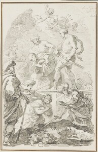 Study After Luca Giordano: Martyrdom of St. Placide and His Companions (from the Basilica of Santa Giustina)