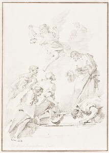 Study After Sebastiano Ricci:  Institution of the Holy Sacrament (from the Church of Corpus Domini)