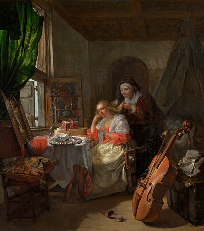 Woman at Her Toilette