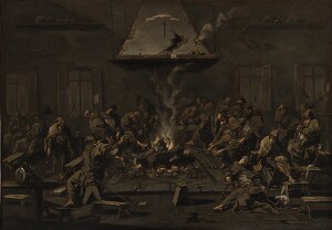 Friars Around a Hearth (formerly Interior with Monks)