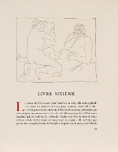 Les Metamorphoses by Ovid, 1931, Lausanne: Nude Man and Woman Holding a Sheet