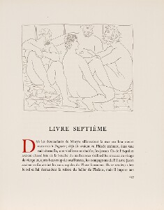 Les Metamorphoses by Ovid, 1931, Lausanne: Four Seated Nude Men