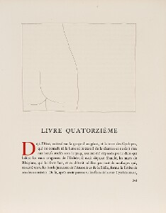 Les Metamorphoses by Ovid, 1931, Lausanne: Part of the Body of a Women