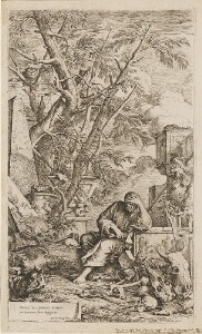 The Works of Salvator Rosa: Democritus in Meditation