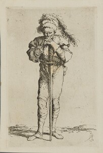 The Works of Salvator Rosa: Solider Holding a Long Sword with Both Hands