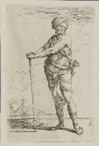 The Works of Salvator Rosa: Soldier, Standing, Holding a Pike with Both Hands