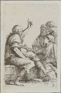 The Works of Salvator Rosa: Four Men in Conversation