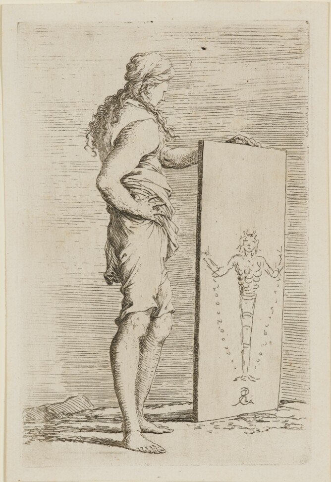 The Works of Salvator Rosa: Young Man Viewing a Painting