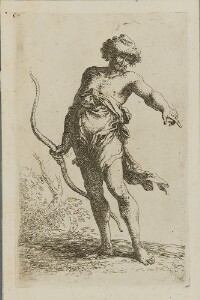 The Works of Salvator Rosa: Man with Bow, Pointing to the Right