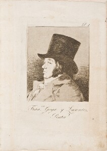 Caprichos: Fran.co Goya y Lucientes, Painter (Fran.co Goya y Lucientes, Pintor)