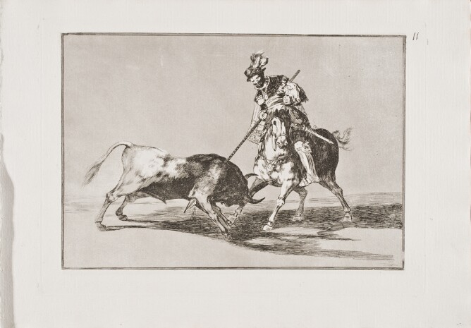 Tauromaquia: The Cid Campeador Spearing Another Bull (El Cid Campeador Lanceando Otro Toro)