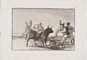 Tauromaquia: The Rabble Hamstring the Bull with Lances, Sickles, Banderillas and Other Arms (Desjarrete de la Canalla con Lanzas, Medias-Lunas, Banderillas y Otras Armas