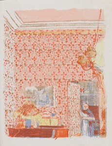 Landscapes and Interiors: Interior with Pink Wallpaper I (Paysages et Intérieurs: Intérieur aux Tentures Roses I)