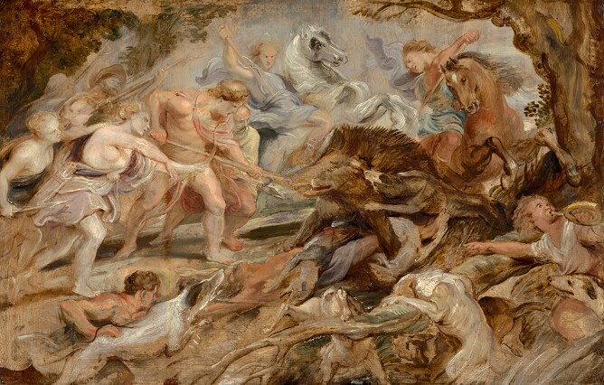 Meleager and Atalanta and the Hunt of the Calydonian Boar