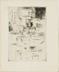 La Table, Plate II in "Saint Matorel" by Max Jacob