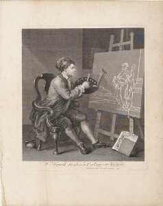 William Hogarth Painting the Comic Muse