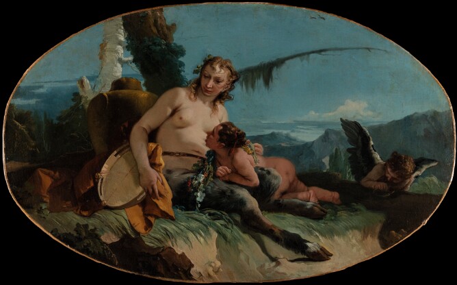 Female Satyr with Tambourine