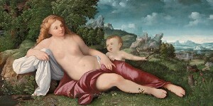 Venus and Cupid in a Landscape