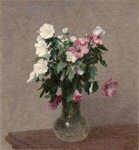 White and Pink Mallows in a Vase