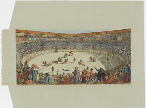 View of the Plaza and the Bullring in Madrid