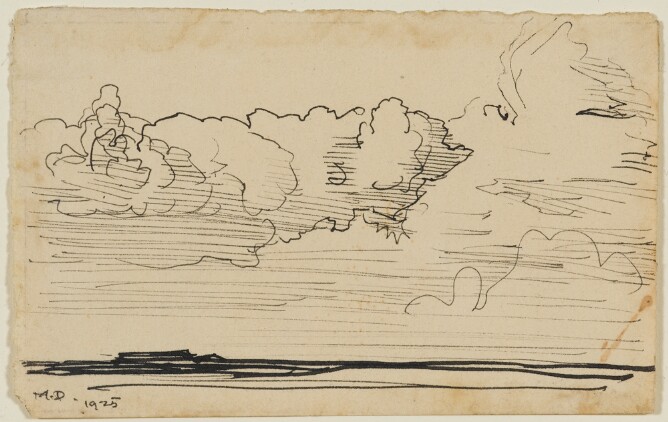 Landscape with Billowing Clouds