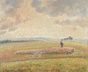 Landscape with Flock of Sheep