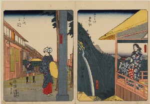 Mishima (left); Hakone (right)