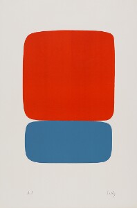 Red-Orange over Blue (Rouge-Orange sur Bleu)