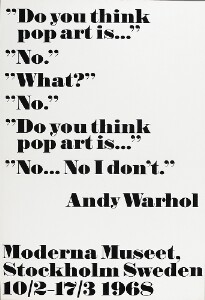 Warhol Statements