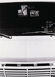 Untitled  (Ford Van with Flag in Window)